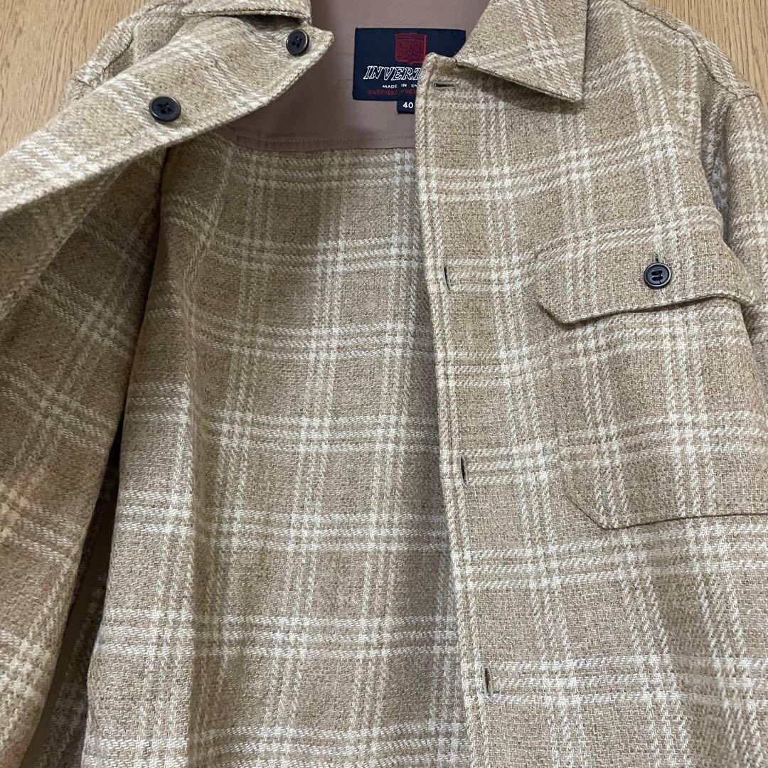 INVERTERE 英国製 インバーティア シャツジャケット ブルゾン