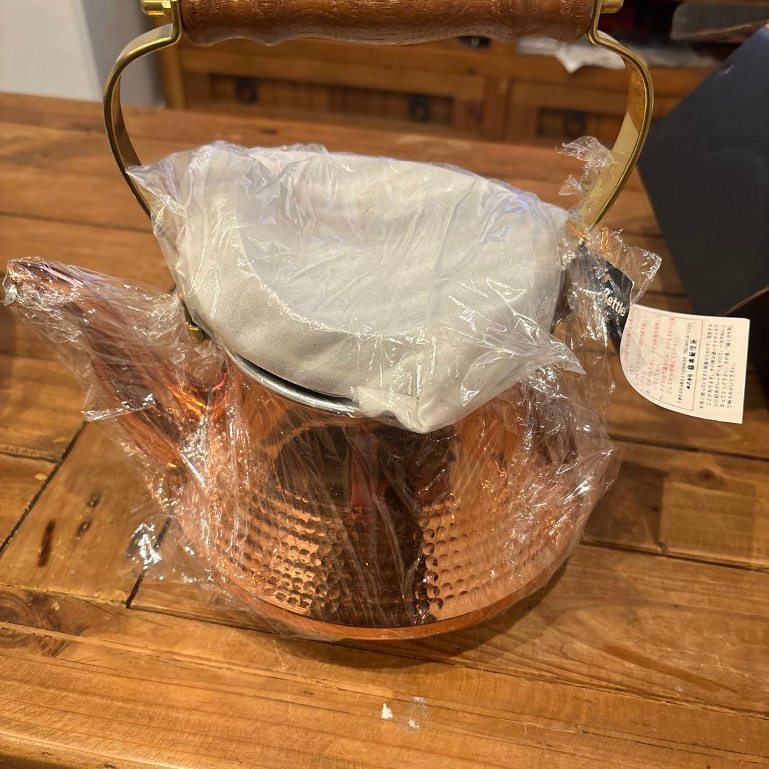 Shimamoto 銅製ティーケトル 未使用　島本製作所