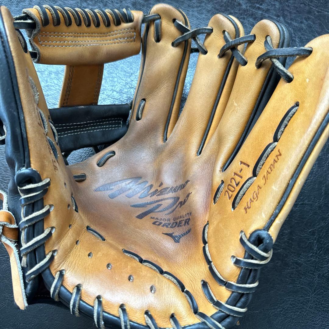 ミズノ軟式　ダイバーシティブルー限定　オーダー羽賀ジャパン　haga japan