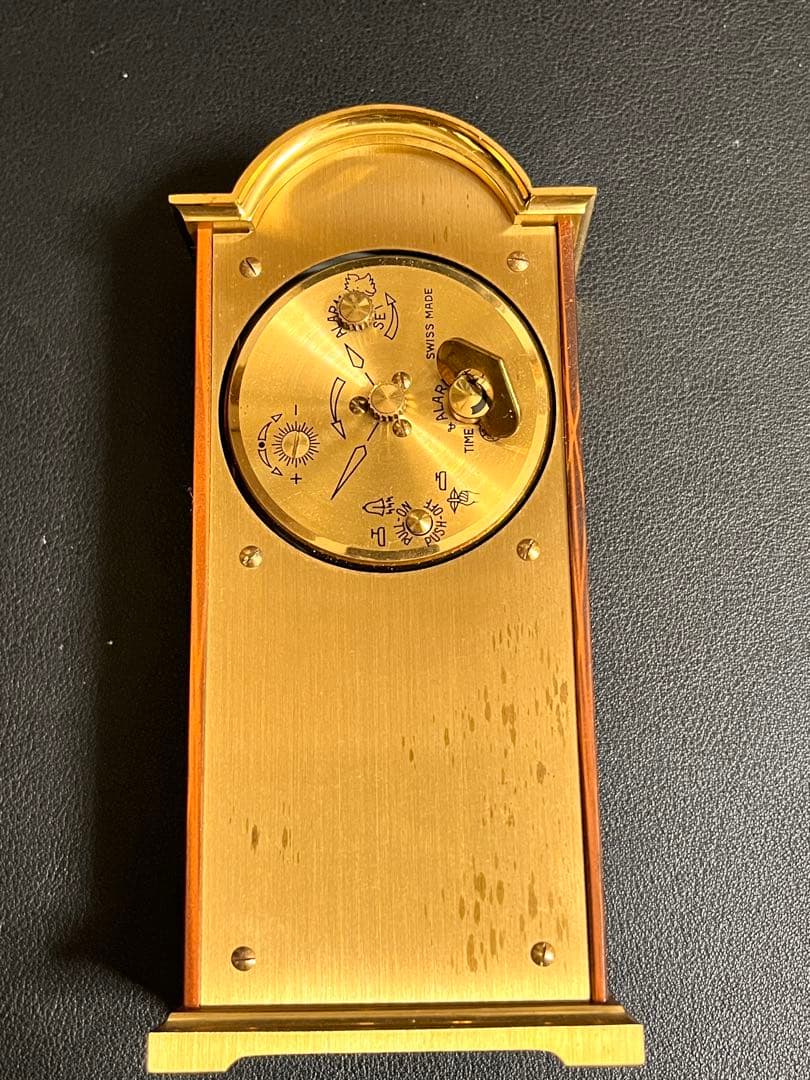 『希少品』SWIZA ゼンマイ式 置時計 アンティーク スイス製 レア