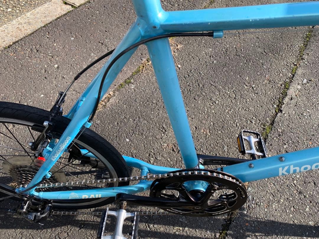 【即乘】送料無料 KhodaaBloomミニベロ RAIL小径車クロスバイク9速