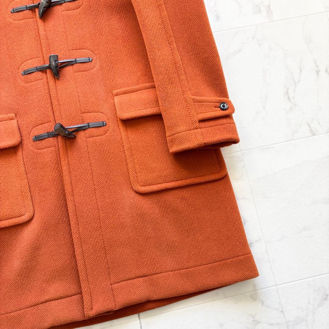 美品 インバーティア ダッフルコート 英国製 ジョシュアエリス オレンジ 42