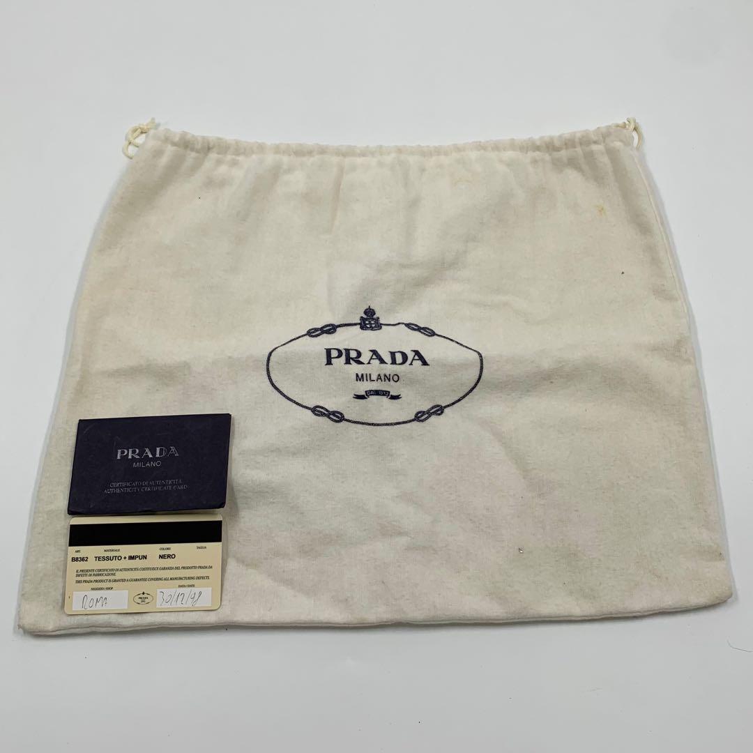 【✨極美品 希少✨】プラダ ワンショルダーバッグ 三角ロゴ ブラック 付属品完備
