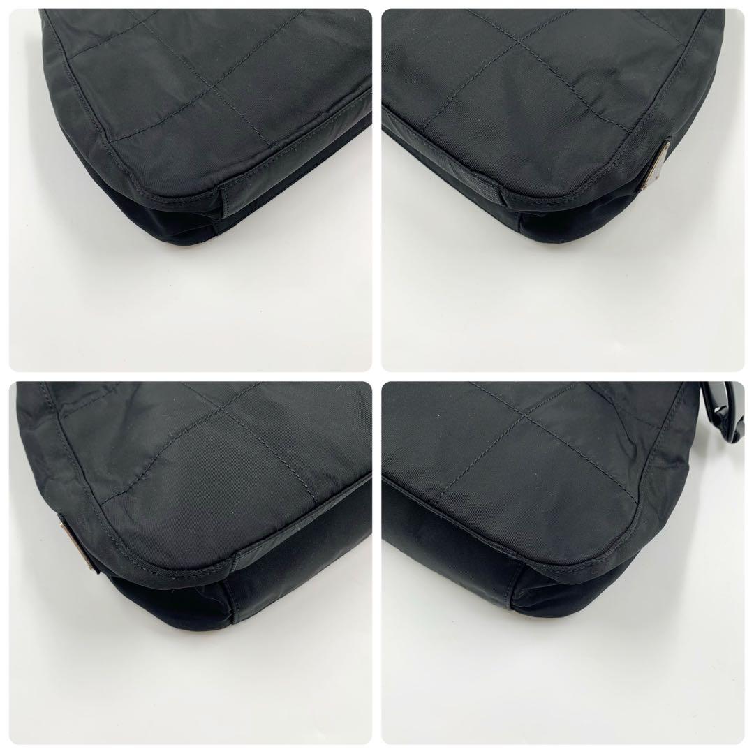 【✨極美品 希少✨】プラダ ワンショルダーバッグ 三角ロゴ ブラック 付属品完備