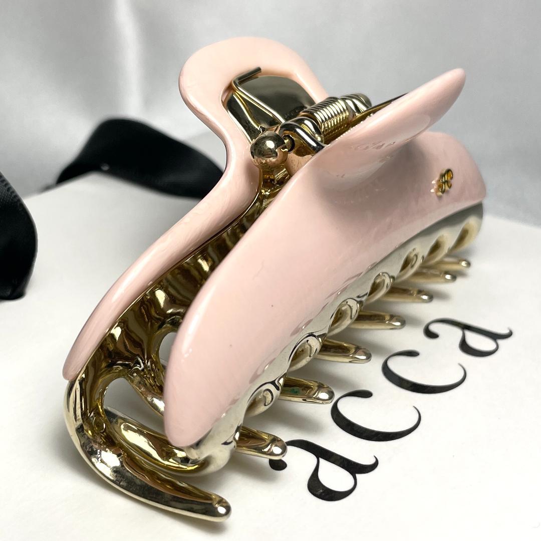 acca アッカ ヘアクリップ ピンク＆ゴールド ラージ ヘアアクセサリー