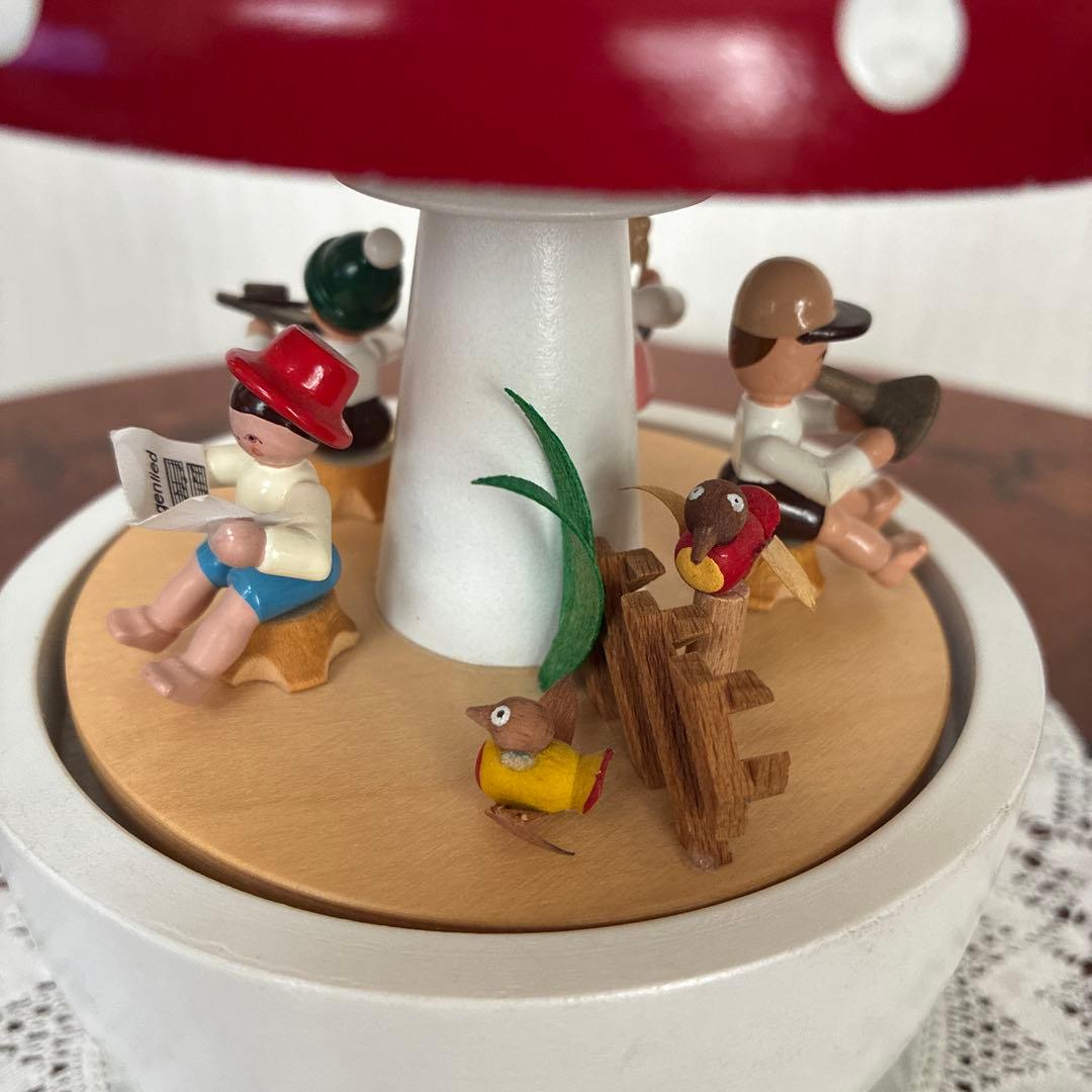 ✨希少✨RichardGlasser オルゴール/キノコの下での子供たちの演奏会