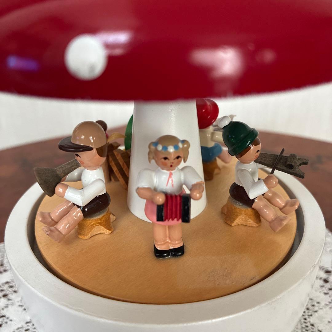 ✨希少✨RichardGlasser オルゴール/キノコの下での子供たちの演奏会