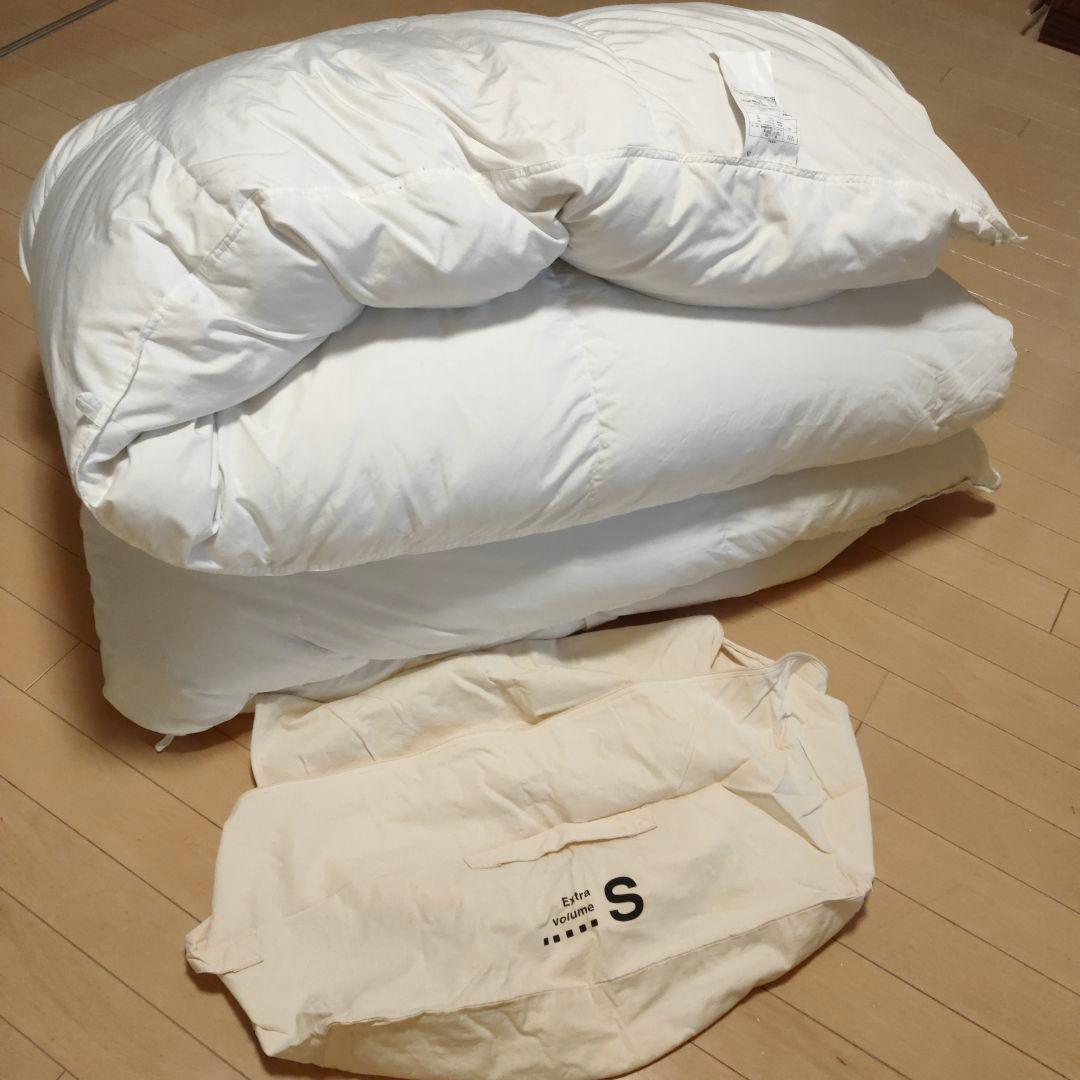 無印良品★羽毛掛ふとん　シングル二層式