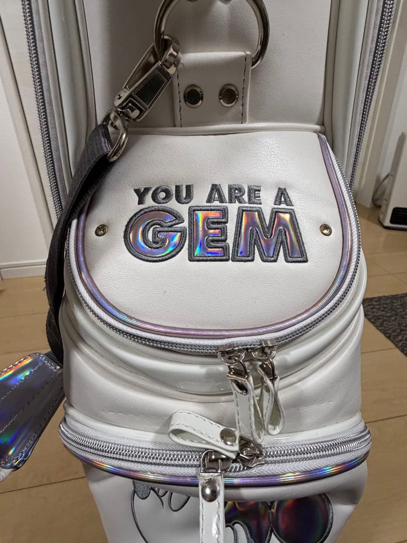 【美品・ほぼ未使用】ディズニー ミニーマウス キャディバッグ キャリータイプ