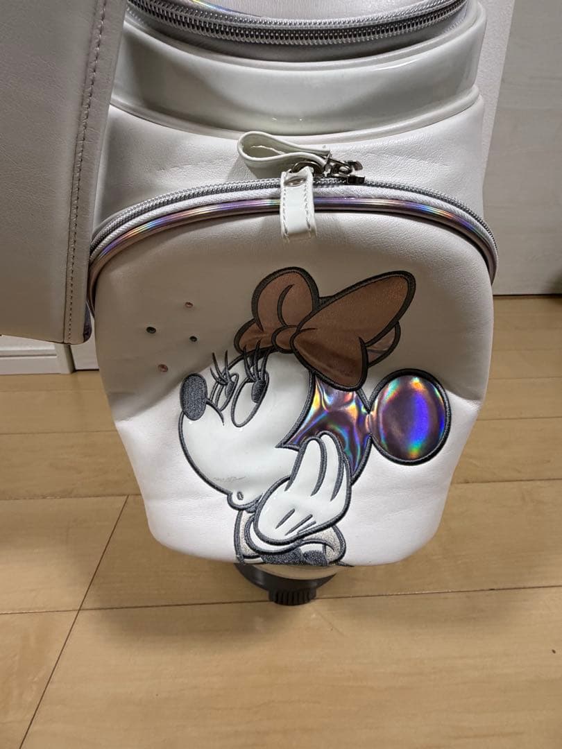 【美品・ほぼ未使用】ディズニー ミニーマウス キャディバッグ キャリータイプ