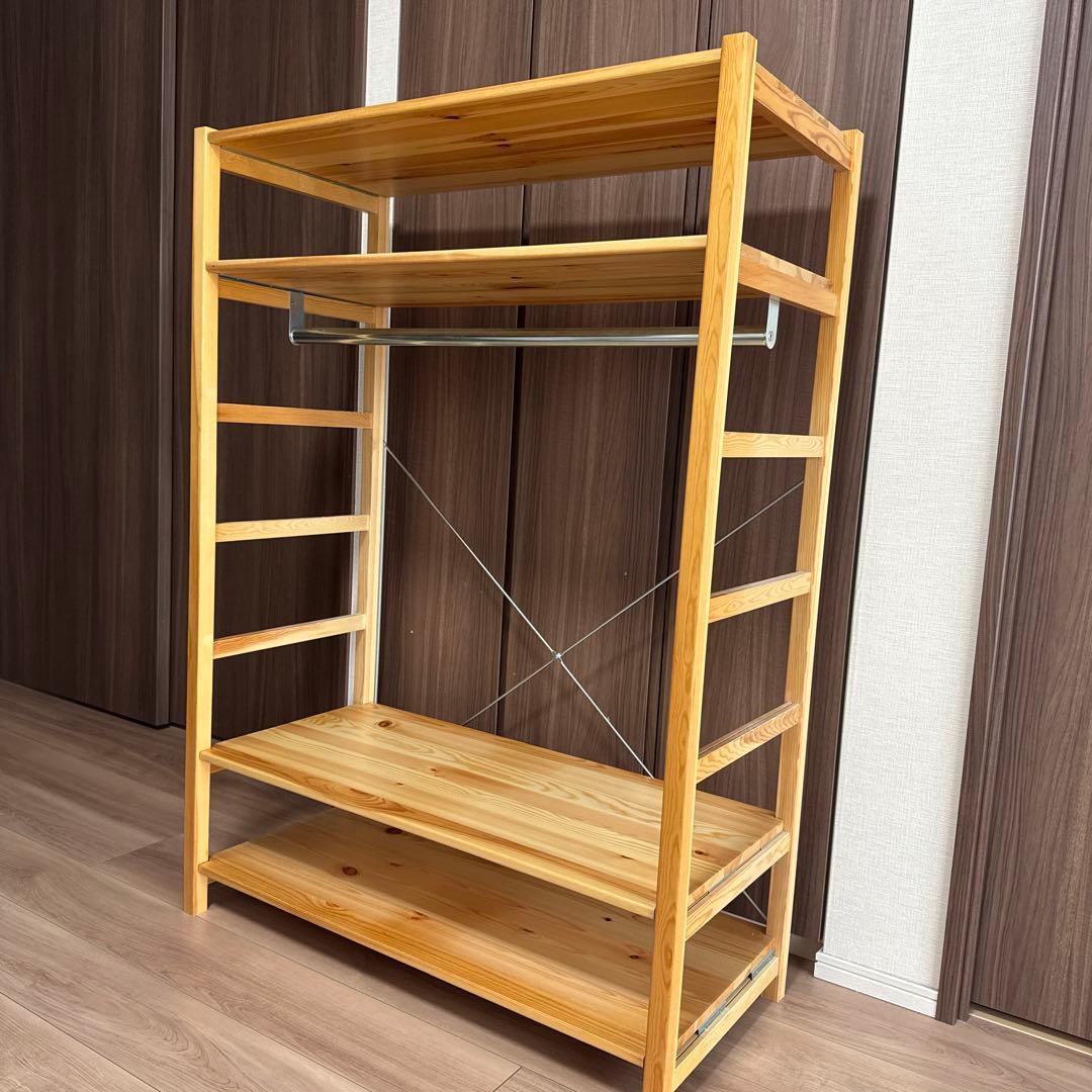 無印良品　パイン材　ユニットシェルフ