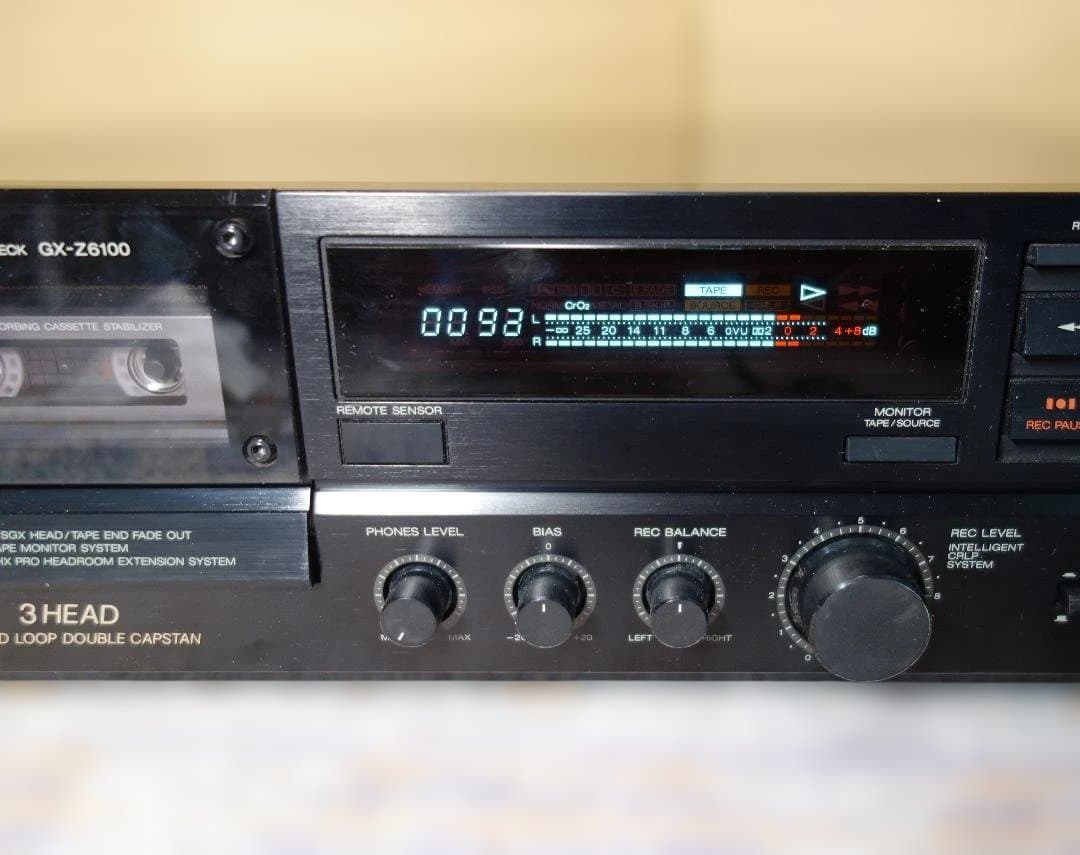 【週末特価】A&D GX-Z6100 3ヘッドカセットデッキ【ベルト交換】