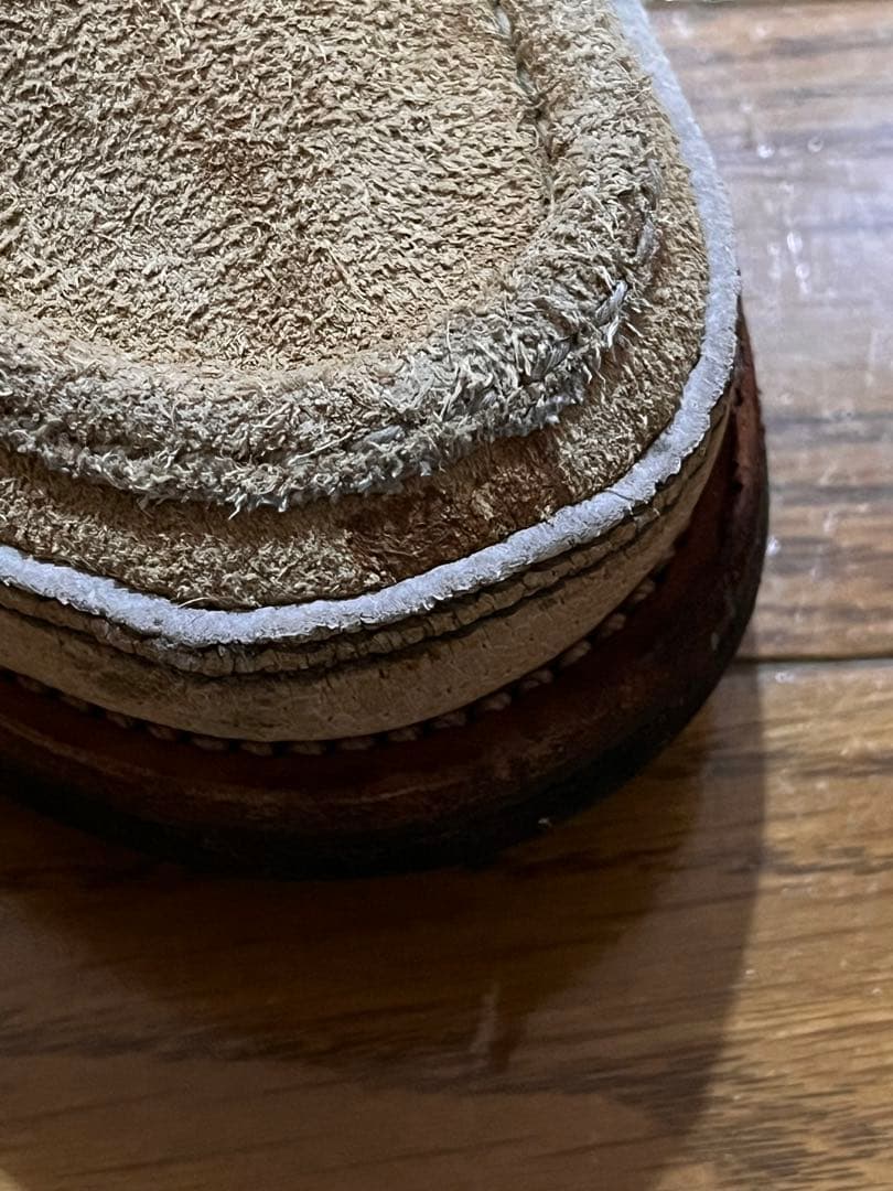 Russell Moccasin ベージュ チャッカ 7E ビブラム 箱付 替紐