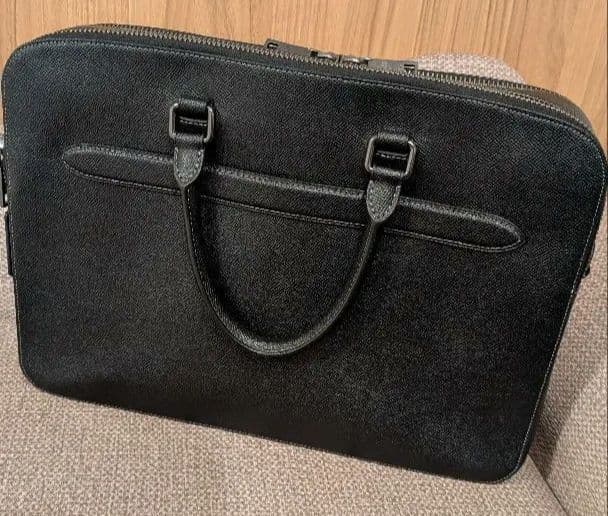 COACH コーチ ビジネスバッグ ブリーフケース レザー ブラック 黒