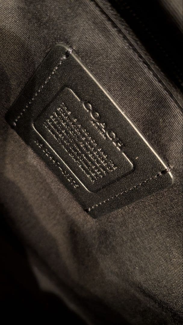 COACH コーチ ビジネスバッグ ブリーフケース レザー ブラック 黒