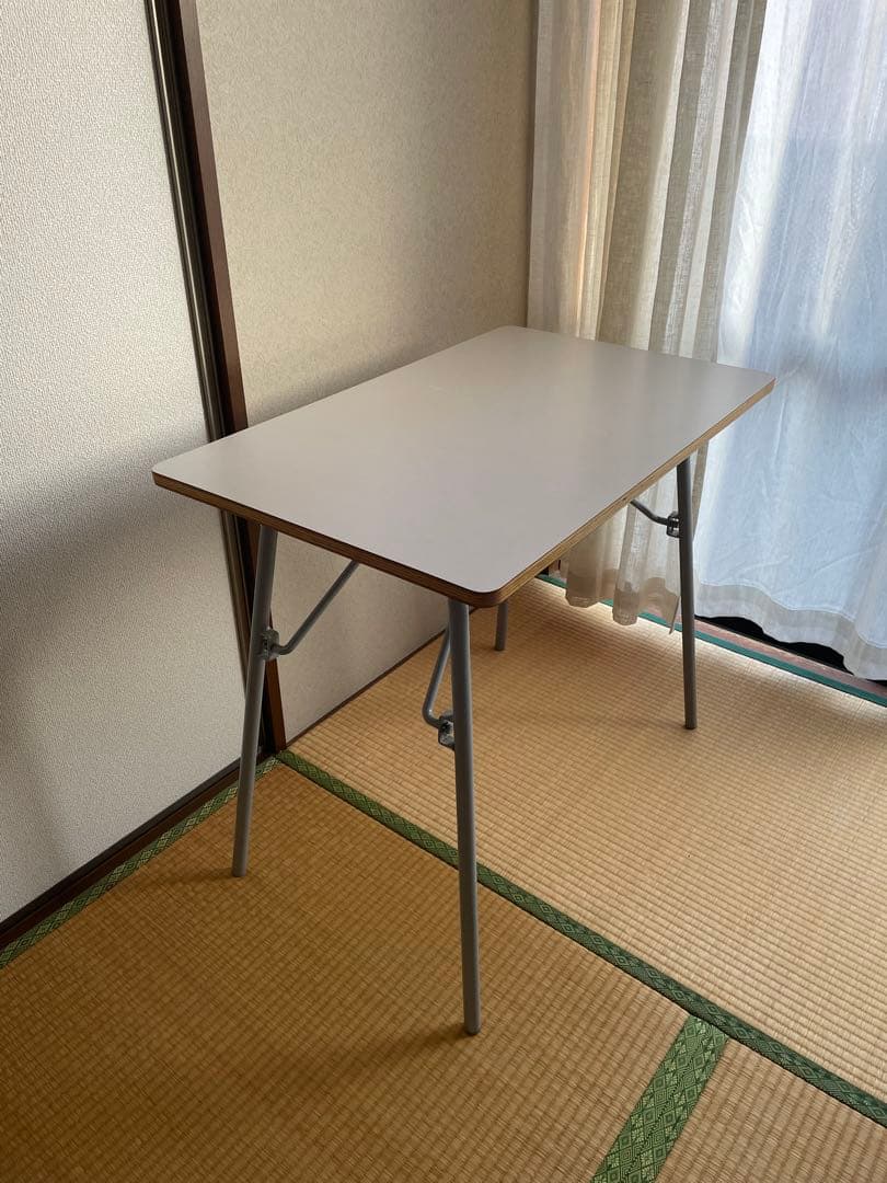 【廃盤レア】無印良品　机　メラミン天板　折りたたみ式