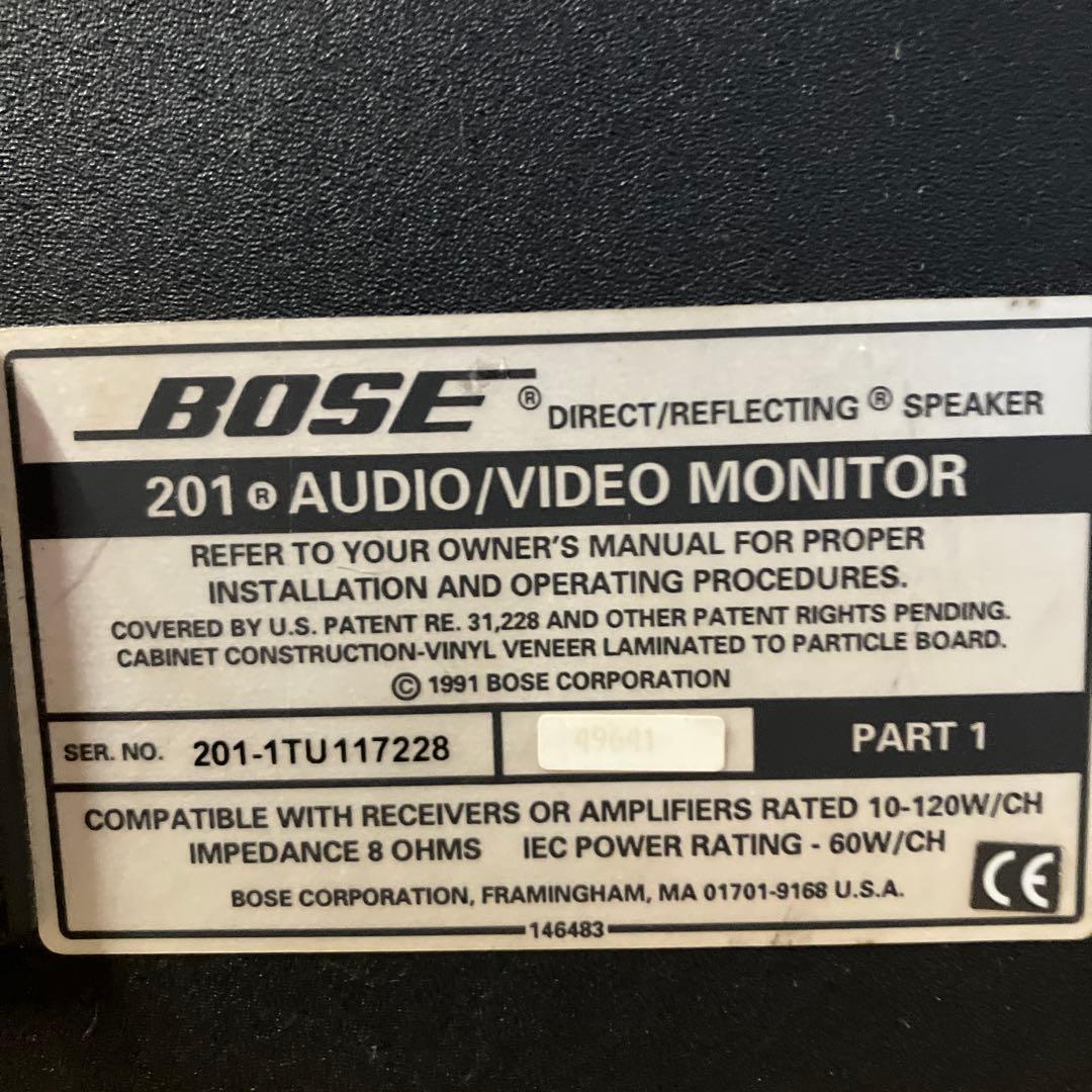 BOSE　ボーズ　スピーカー　オーディオ　ビデオ　モニター　201