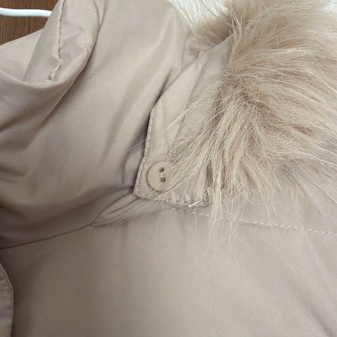 【ちず】ママコート　ケープ付き　オフベージュ　M 新品タグ付き