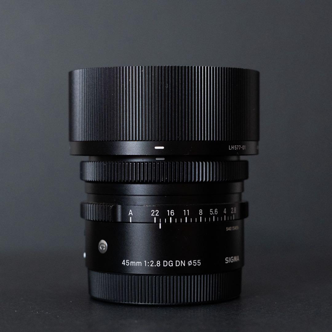 フィルター付きSIGMA 45mm F2.8 DG DN ソニーEマウント用