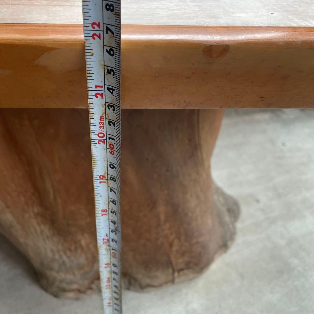 【銘木】欅 無垢一枚板 センターテーブル 注文品 特注品 珍品 昭和レトロ