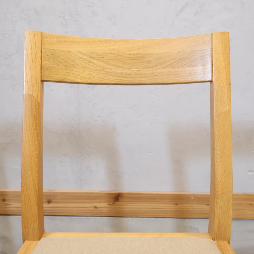 無印良品 MUJI オーク無垢材 ダイニングチェア 2脚セット 北欧スタイル