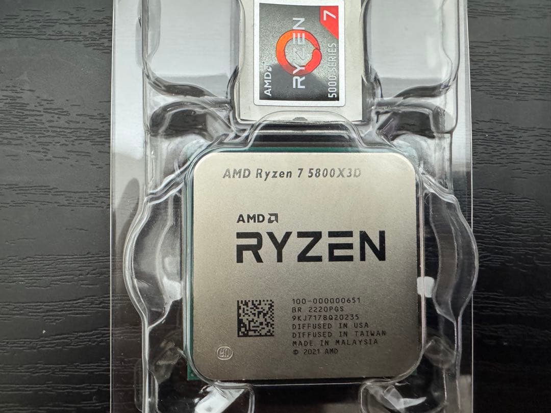 中古 CPU Ryzen7 5800X3D 3.4GHz SOCKET AM4