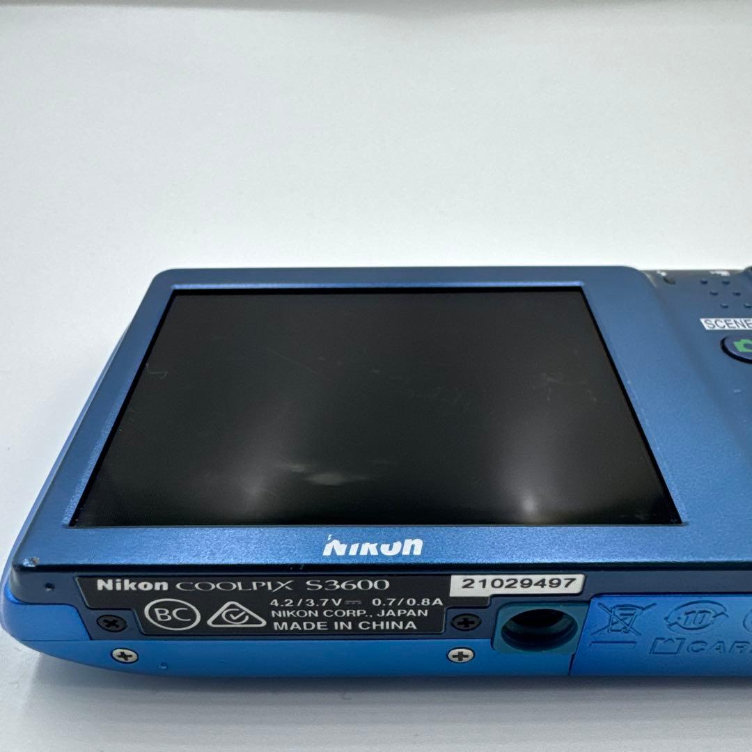 Nikon クールピクス S3600 コンパクトデジタルカメラ 青