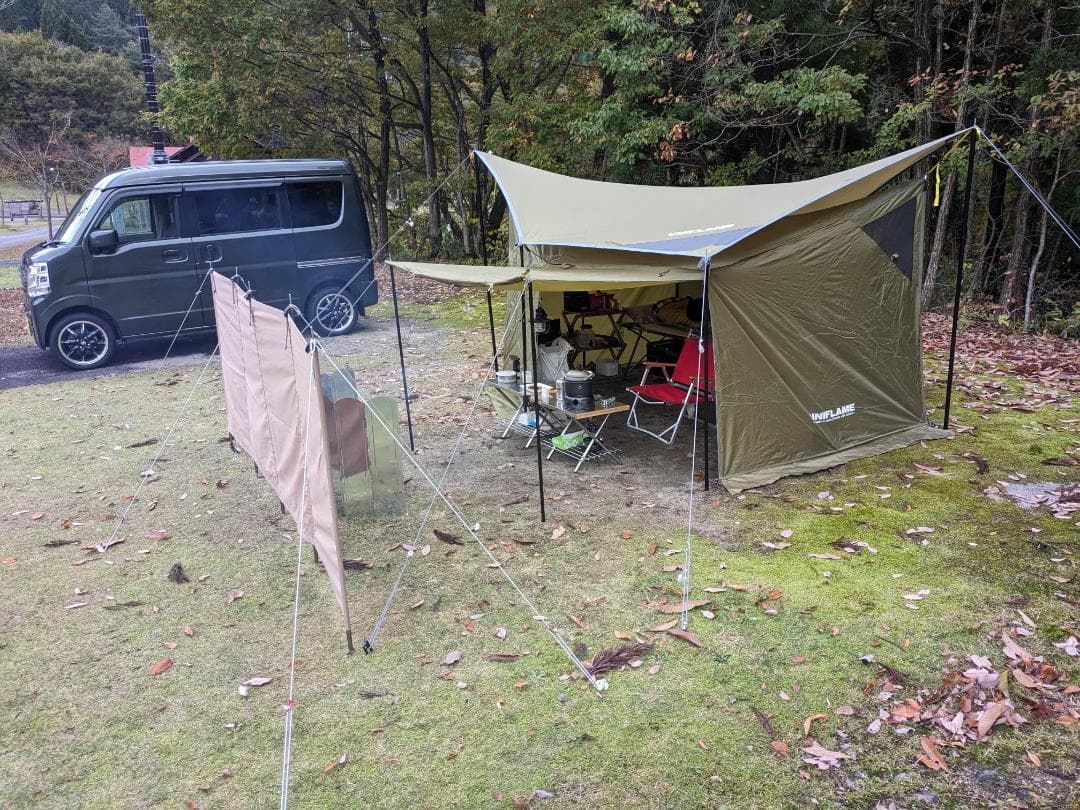 revoタープsolo ウォールセット　ポール・ペグ付き