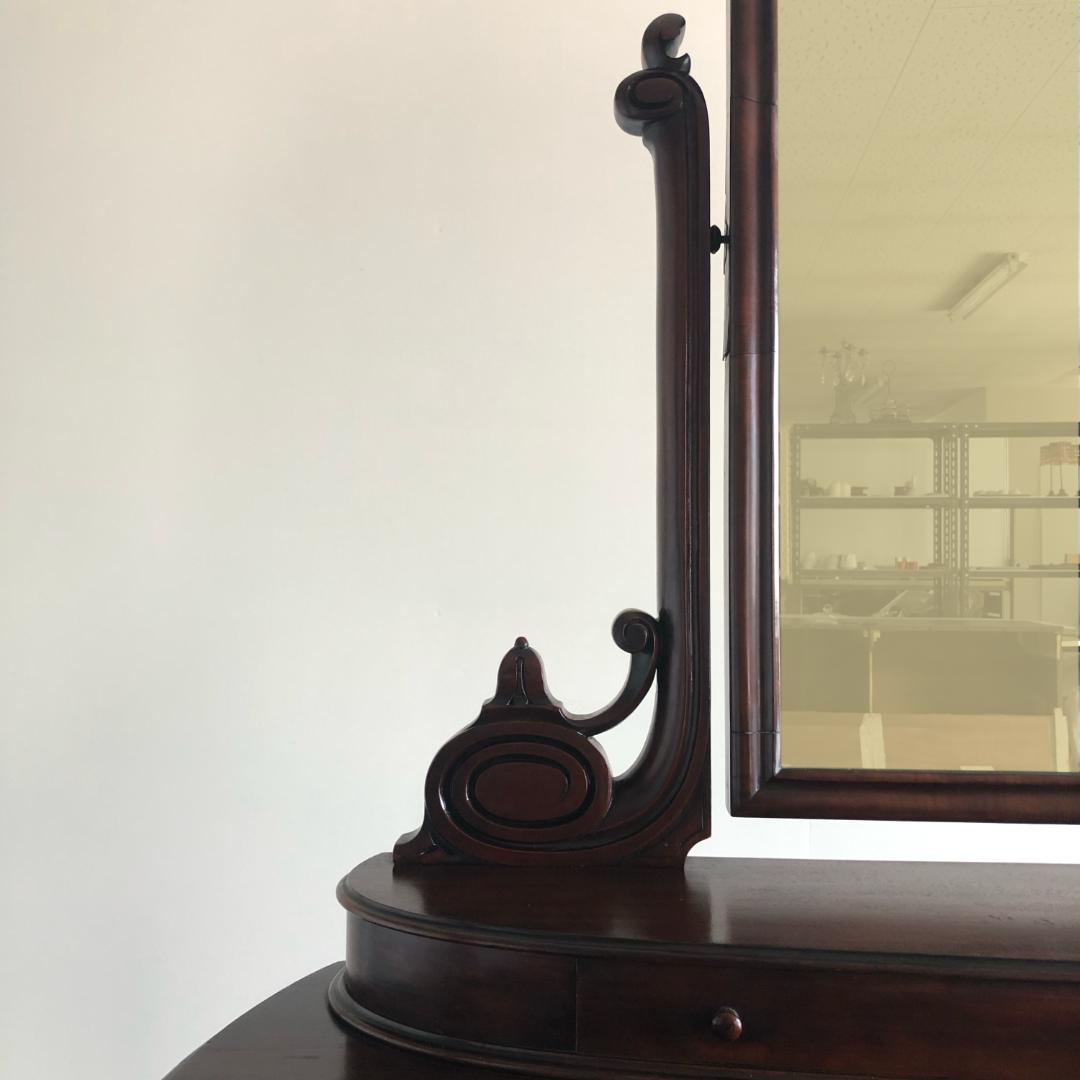 ヴィクトリアン ドレッサーミラー 収納付き アンティーク家具