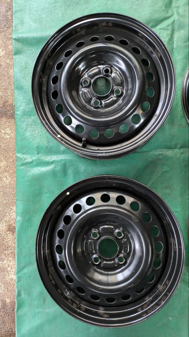 ホンダ 15インチ ホイールセット 4枚　バルブ新品交換済み。