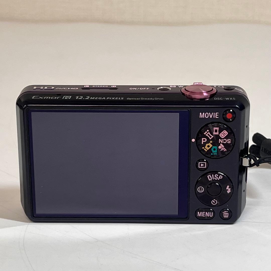 【美品】 ソニー SONY DSC-WX5 パープル デジタルカメラ