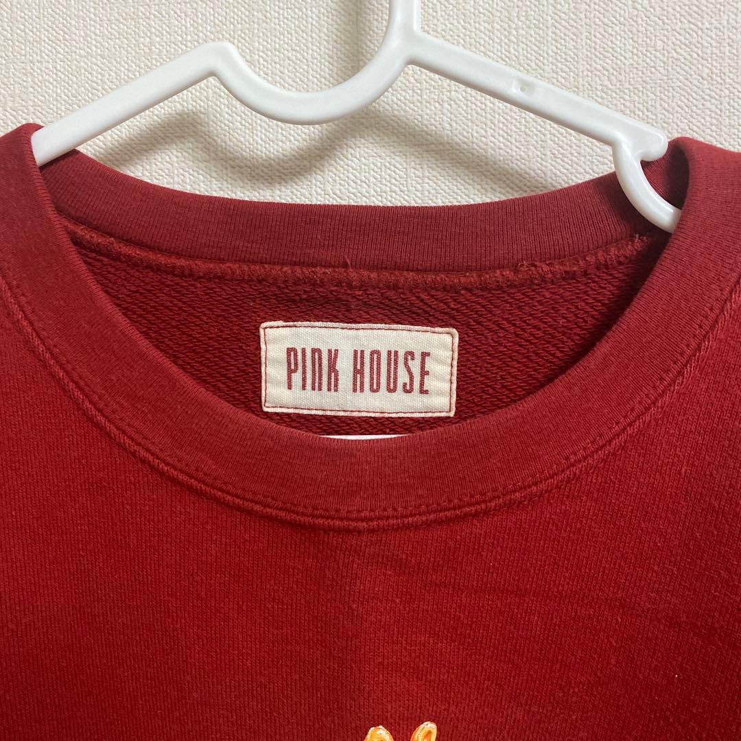 【希少品】PINK HOUSE 赤 トレーナー