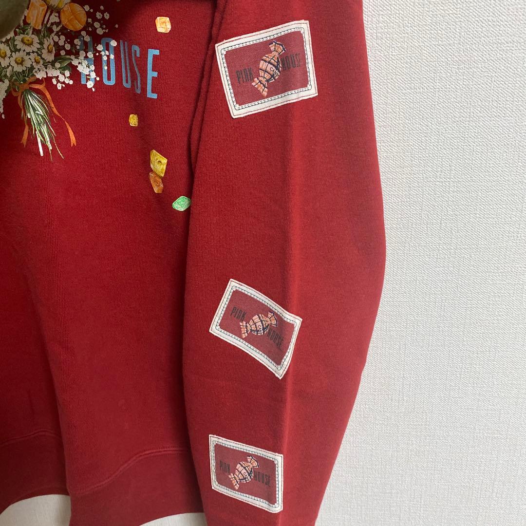 【希少品】PINK HOUSE 赤 トレーナー