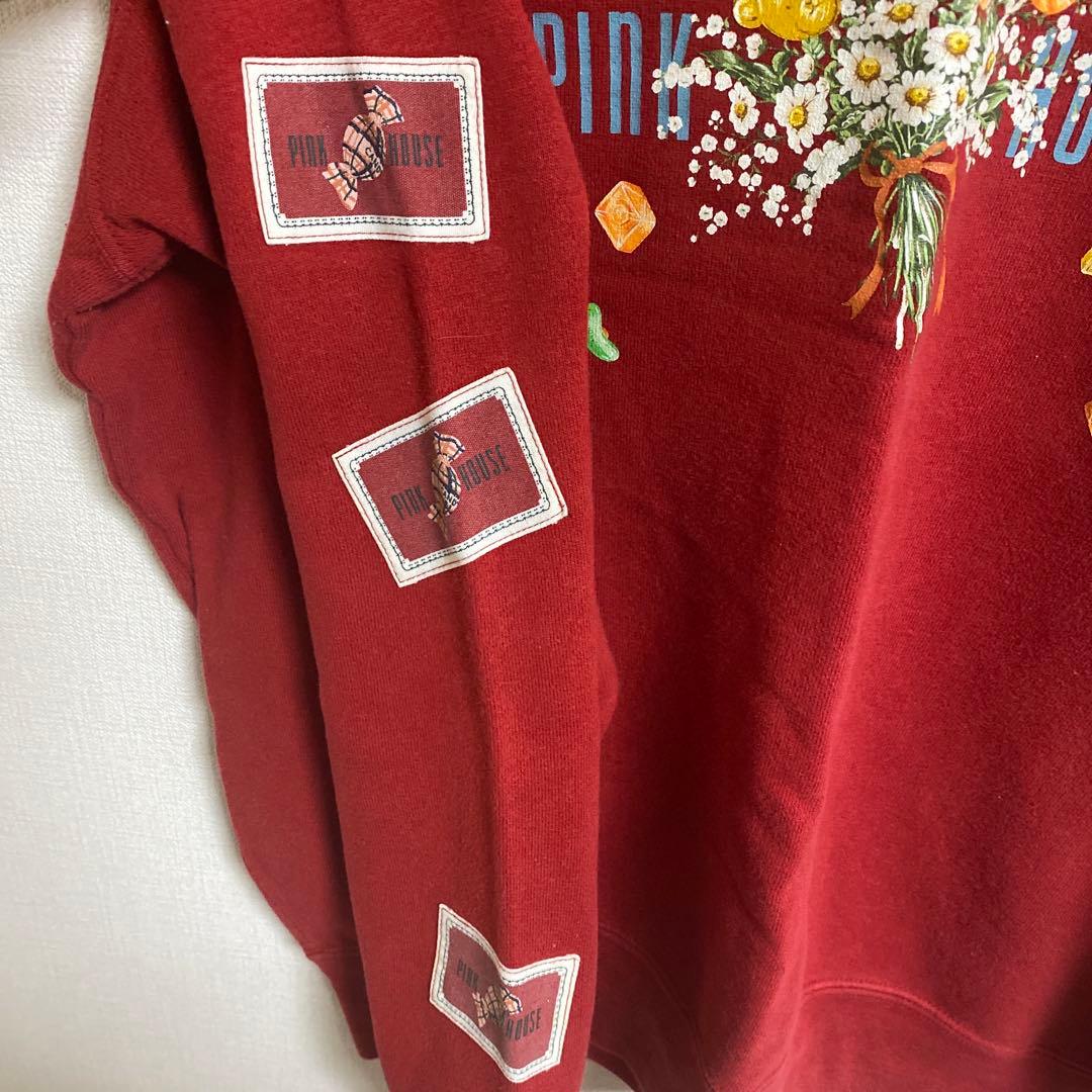 【希少品】PINK HOUSE 赤 トレーナー