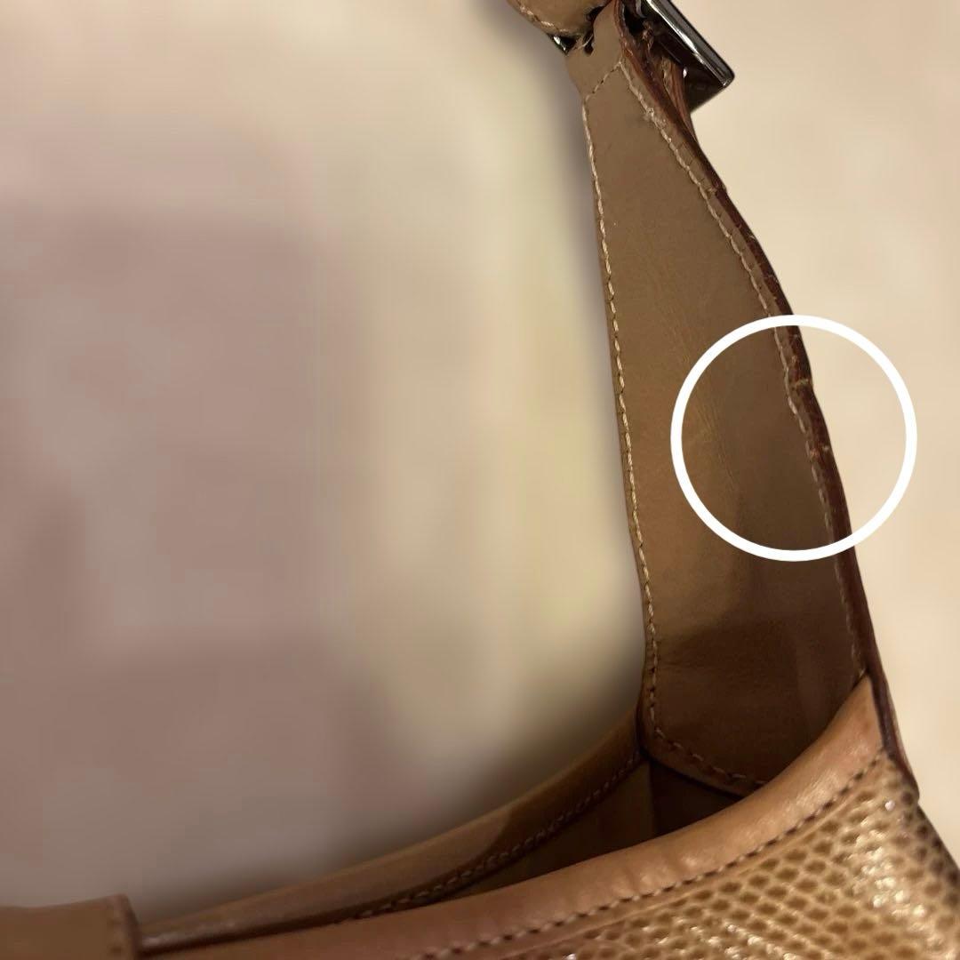 ドカベン　希少Gucci bagリザード　ジャッキー