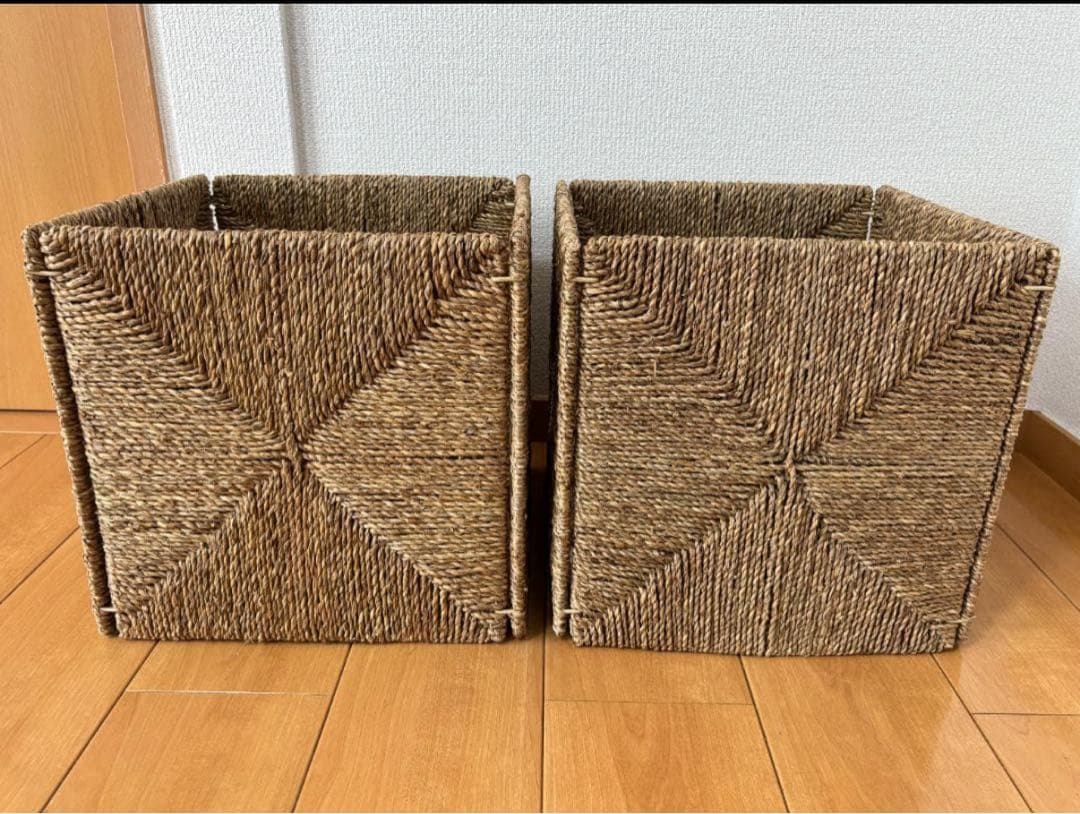 IKEA KNIPSA クニプサ バスケット シーグラス　収納カゴ　6個