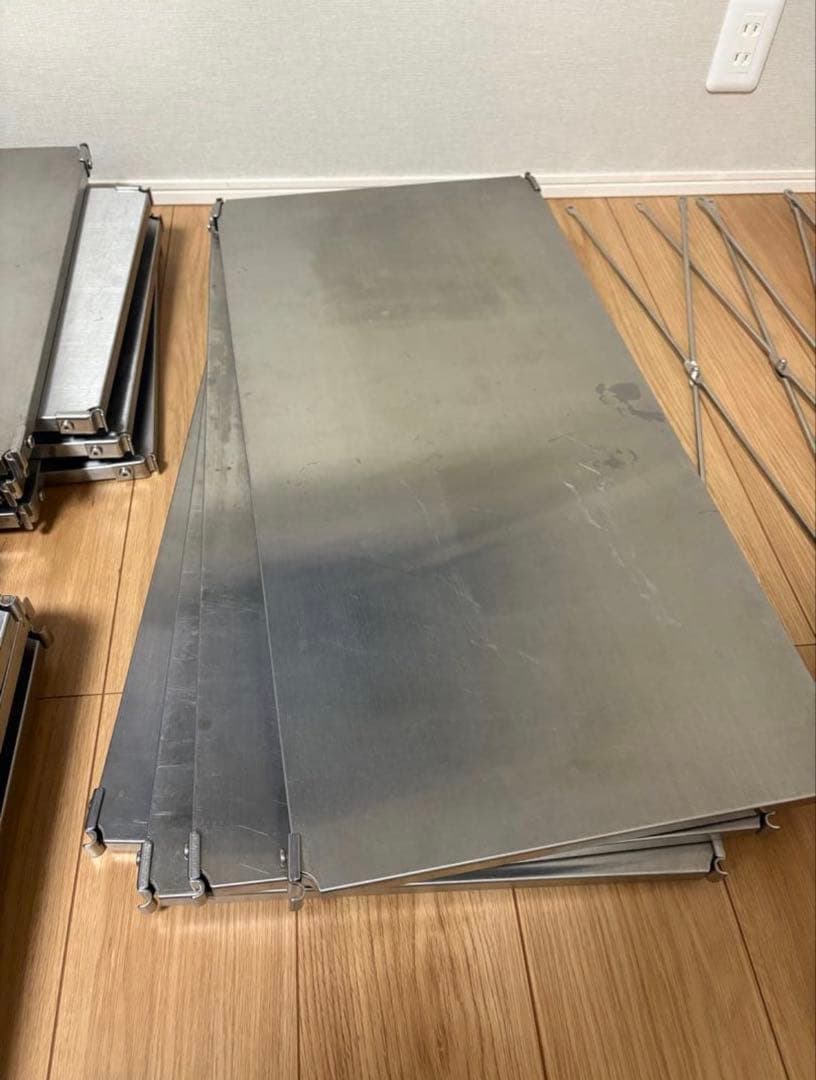 【内容変更可能】　無印良品　ステンレスユニットシェルフ　セット　帆立　棚