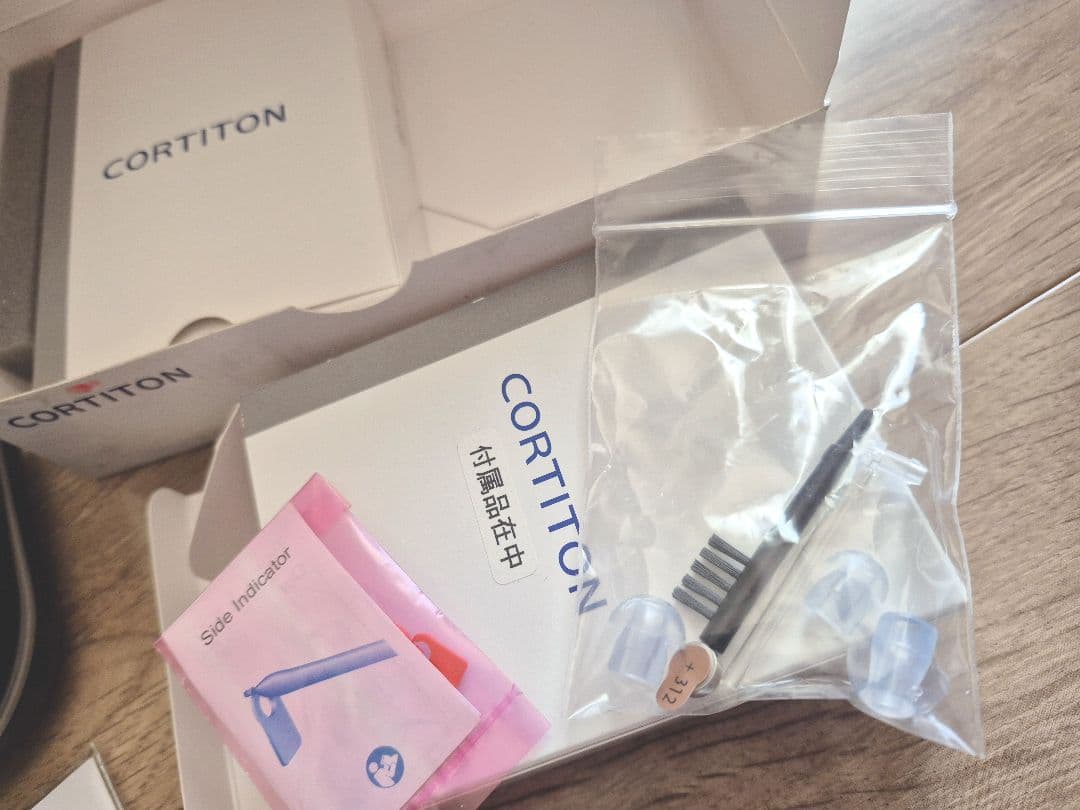 未使用品　集音器　耳かけ cortitoon　補聴器　空気電池 PR41