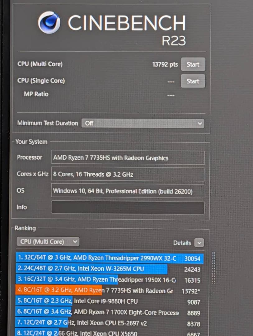 ミニPC MINISFORUM HX77G Ryzen7 7735H RX6600M