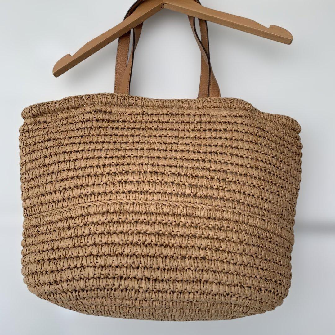 Tory Burch ベージュ トートバッグ フリンジ付き