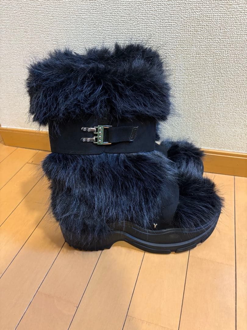 yello ファーブーツ　L