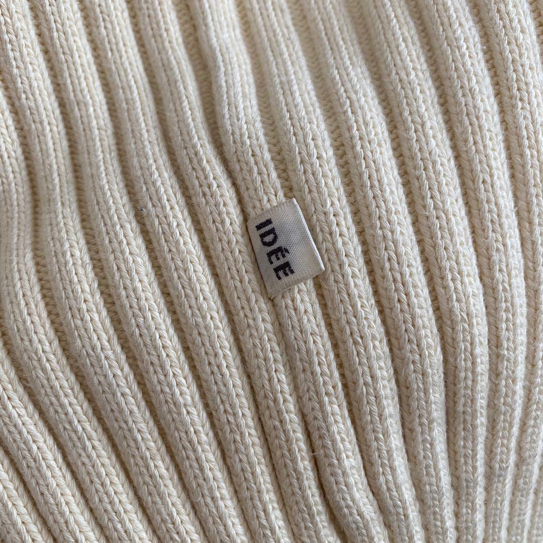 IDEE MINI PUUF ホワイト×ブラック ミックス