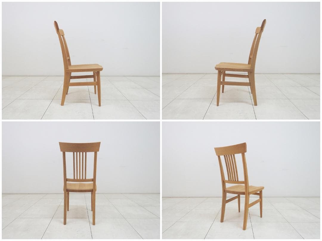 飛騨家具 柏木工 杜 ダイニングチェア オーク無垢材 IDC大塚家具 ③