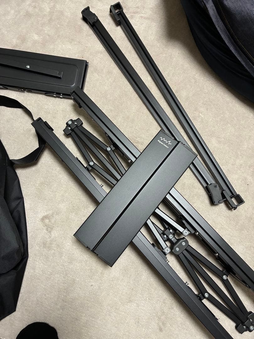 アルペン　アルミユニットテーブル88 アンダーラックフレーム　セット