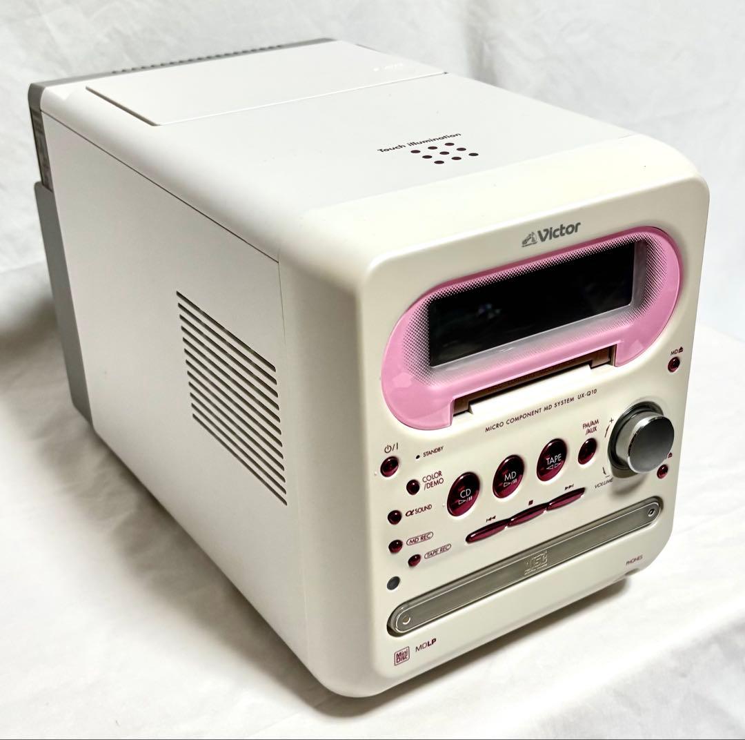 Victor CD/MDコンポ UX-Q10 ピンク 2005年製