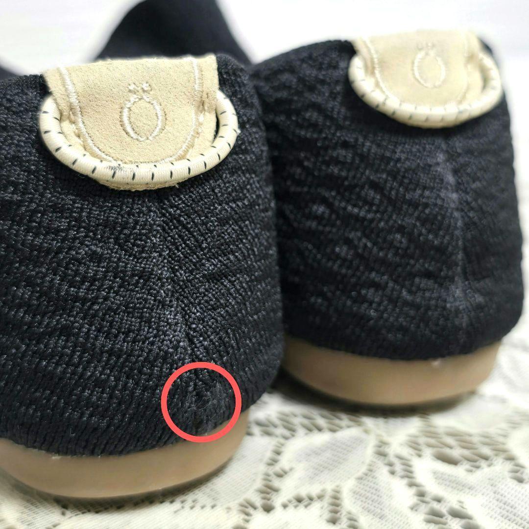 Öffen オッフェン ポインテッド フリル パンプス ブラック 38