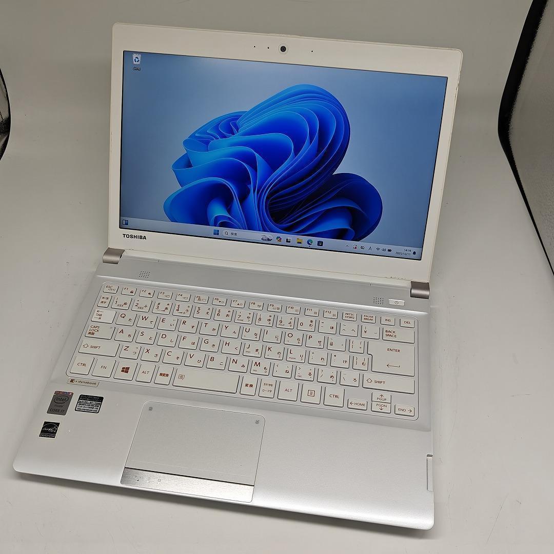 【東芝】R83 高性能i7 新品SSD512GB 16GB ホワイト ノートPC