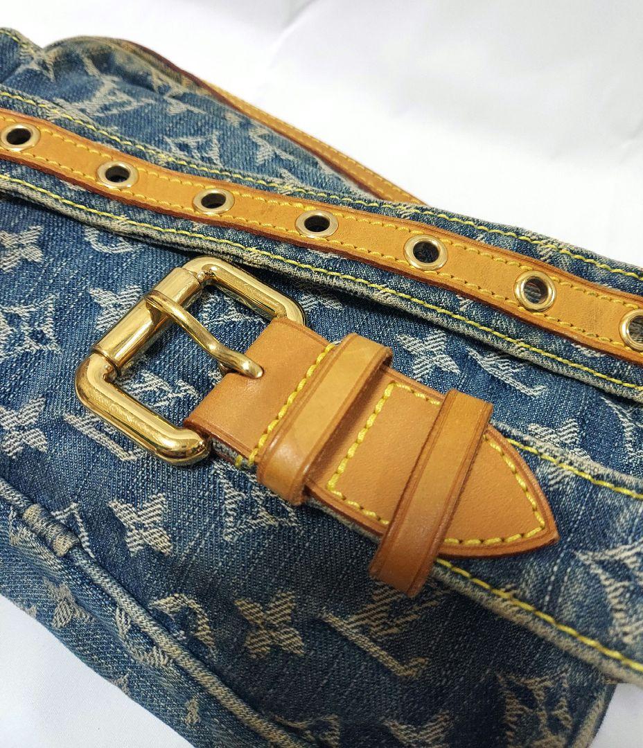 状態良好 デニム ボディバッグ バムバッグ ウエストバッグ ウエストポーチ 希少