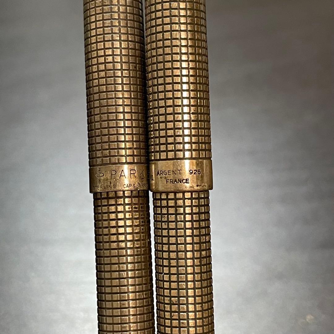 パーカー PARKER スターリングシルバー ボールペンシャーペンセットケース付