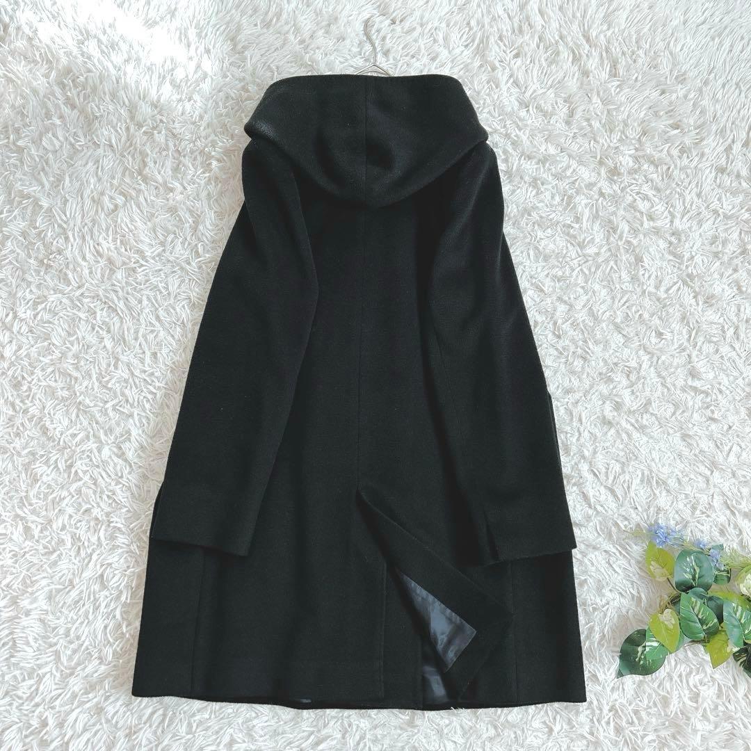 レアサイズ⁂美品⁂23区⁂フーデットコート　ロロピアーナ　大きいサイズ　5L 黒